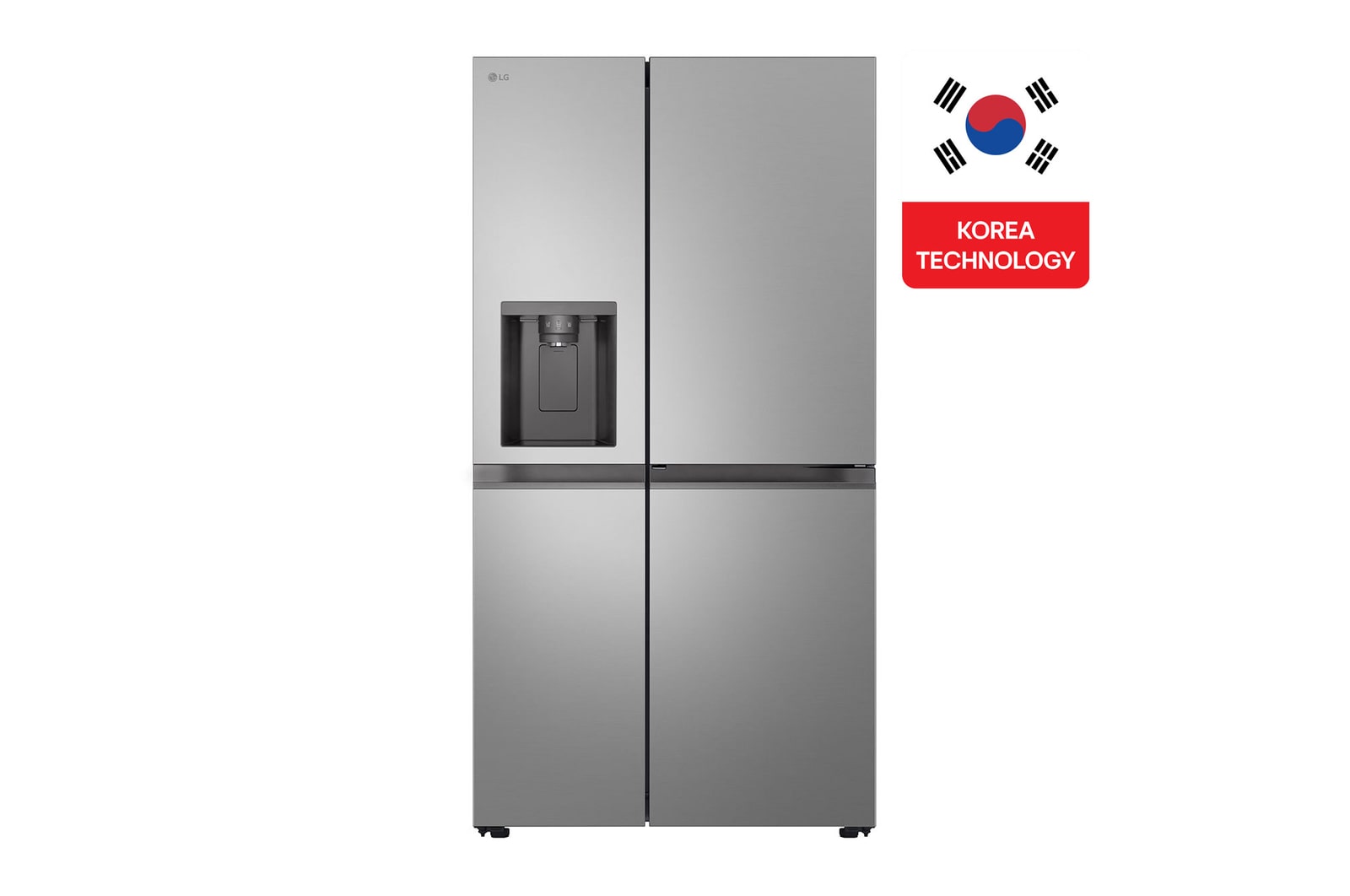 Front view of LG Refrigerator, 638 Liter, Smart Inverter GC-J257BLJW